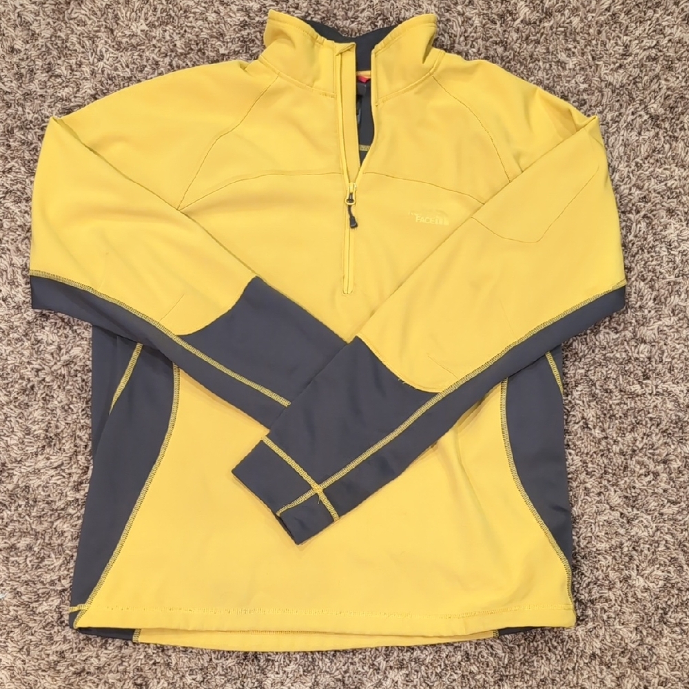 The North Face Athletica Yellow and Gray Pullover